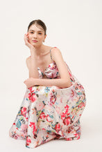 Load image into Gallery viewer, Floral Print Satin Bow Detail Midi Dress