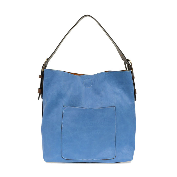 Classic Hobo Handbag-Surf Blue/Coffee