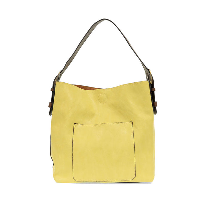 Classic Hobo Handbag-Lemon/Coffee