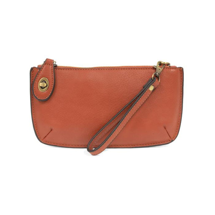 Mini Cross body Wristlet Clutch-Cinnamon