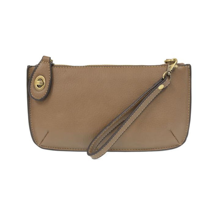 Mini Cross body Wristlet Clutch-Dark Khaki