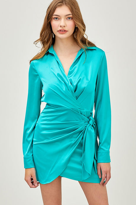 Wrap Side Tie Dress