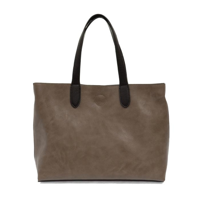 Mariah Medium Convertible Tote-Mushroom/Black