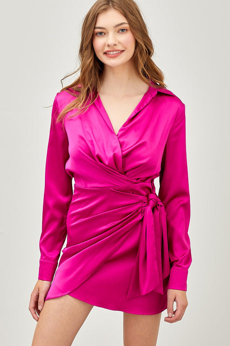 Wrap Side Tie Dress